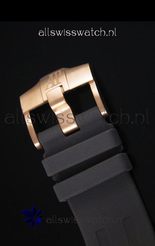 IMG_9081 Audemars Piguet Royal Oak Offshore Michael Schumacher Quartz Movement in Rose Gold Replica 8