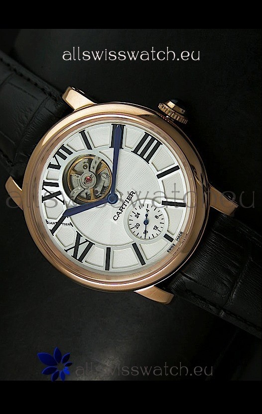 IMG_9081 Ballon De Cartier Flying Tourbillon - Pink Gold Case Replica 8