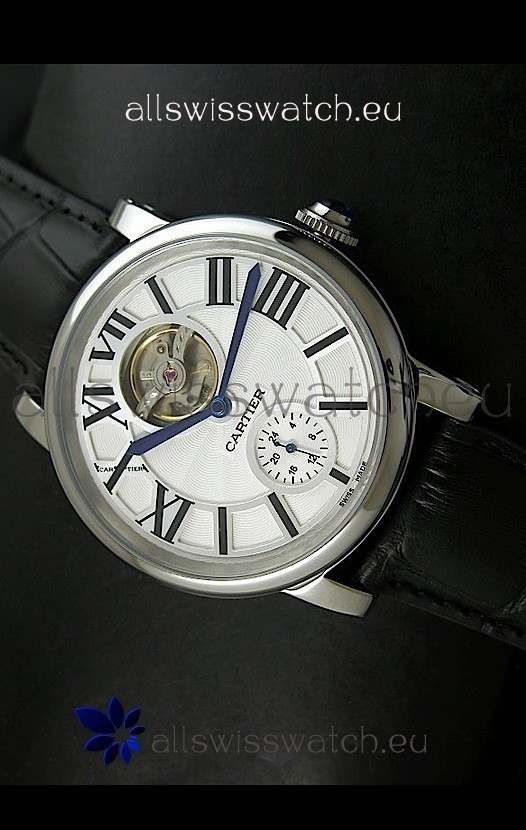 Ballon De Cartier Flying Tourbillon - Black Strap Replica 8