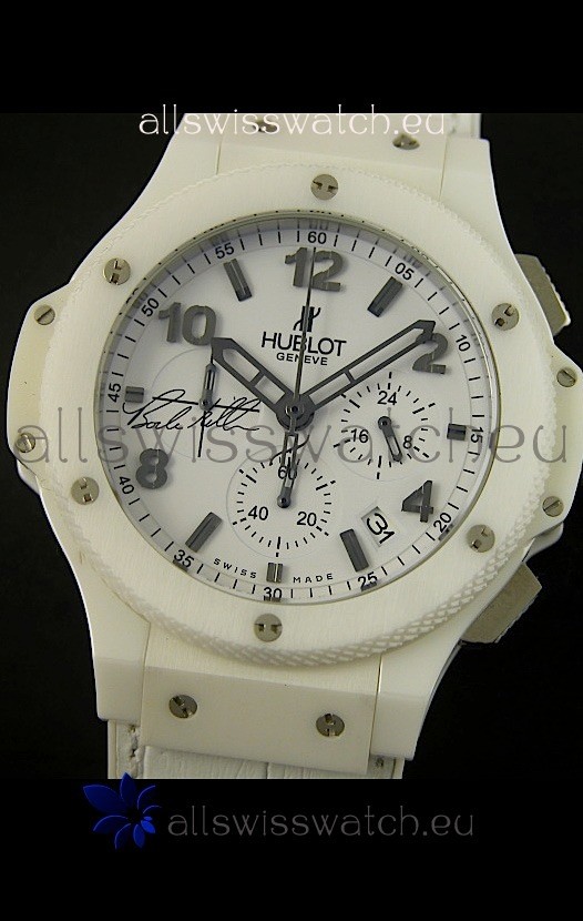 IMG_9081 Hublot Big Bang White Ceramic Case in Quartz Movement Replica 8