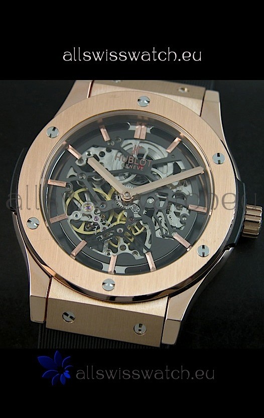 IMG_9081 Hublot Classic Fusion in Pink Gold Casing Replica 8