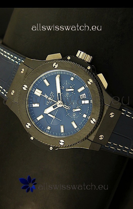 IMG_9081 Hublot Big Bang Black Ceramic Case in Quartz Movement Replica 8