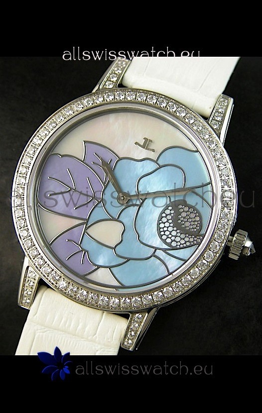 IMG_9081 Jaeger LeCoultre Quartz Movement Ladies - White Dial Replica 8
