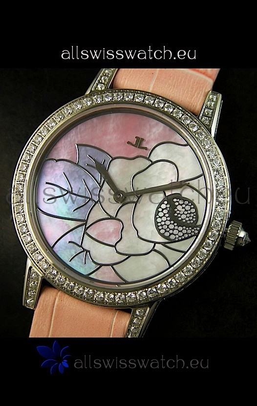 IMG_9081 Jaeger LeCoultre Quartz Movement Ladies - Pink Dial Replica 8