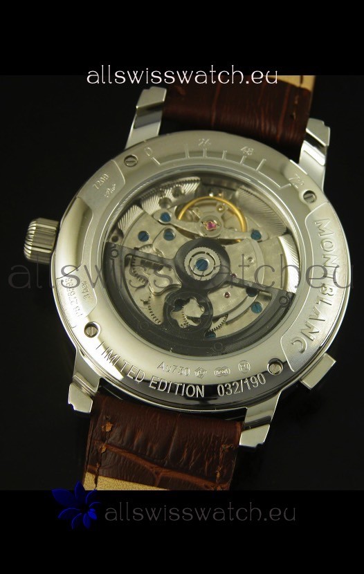Mont Blanc Nicolas Riessec Stainless Steel Case in White Dial Replica 8