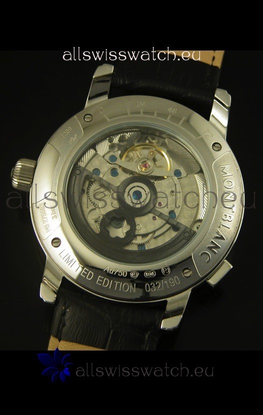 IMG_9081 Mont Blanc Nicolas Riessec Stainless Steel Case in Black Dial Replica 8