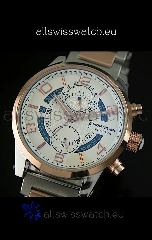 IMG_9081 Mont Blanc Flyback Automatic Two Tone Casing Replica 8