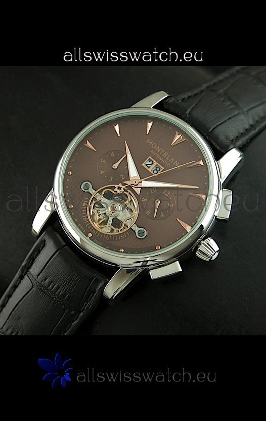 IMG_9081 Mont Blanc Flying Tourbillon in Brown Dial Replica 8