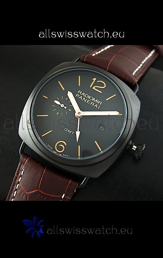 Panerai Radiomir GMT in PVD Case Replica 8
