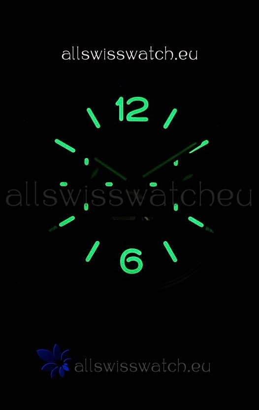 IMG_9081 Panerai PAM365 L’Astronomo Luminor 1950 GMT Equation of Time Black Dial Steel Replica 8