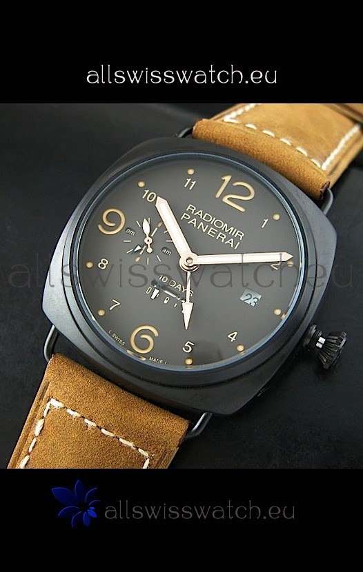 IMG_9081 Panerai Radiomir PAM497 10 Days in PVD Case Replica 8