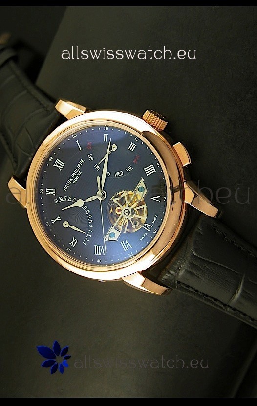 Patek Philippe Grand Complications Tourbillon Automatic in Pink Gold Replica 8