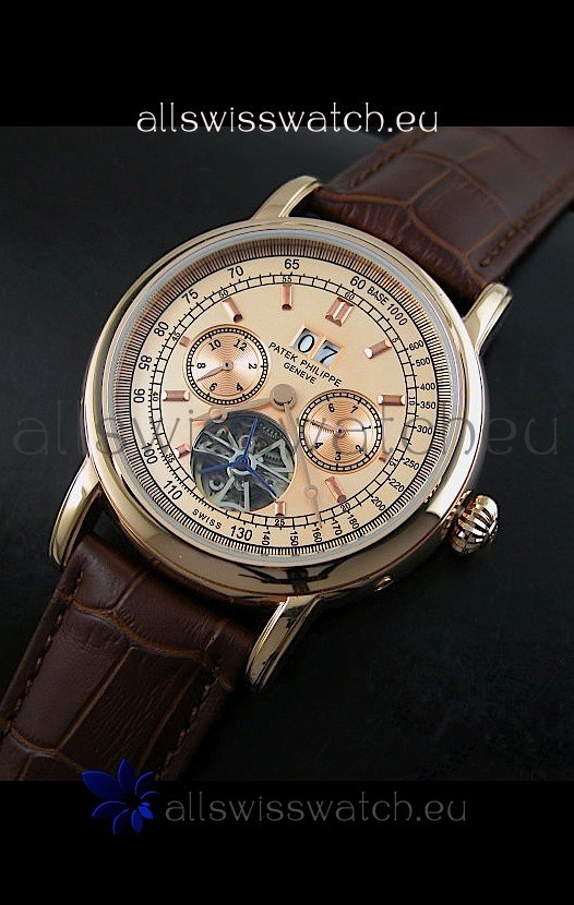 IMG_9081 Patek Philippe Complications Tourbillon in Pink Gold Replica 8