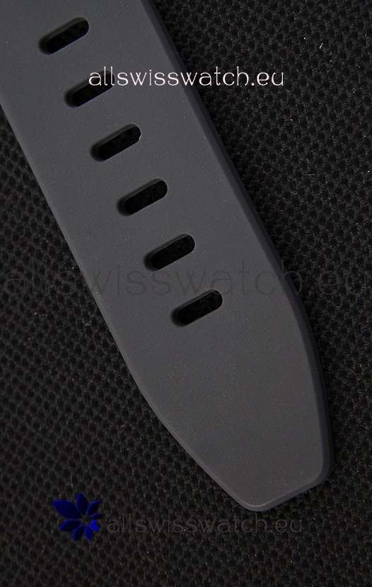 IMG_9081 Audemars Piguet Royal Oak Chronograph Slate Grey Dial Rubber Strap PVD Case Replica 8
