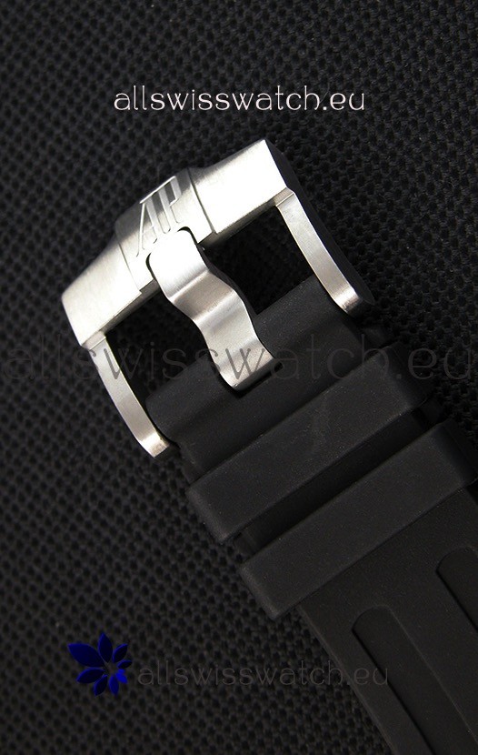 IMG_9081 Audemars Piguet Royal Oak Chronograph White Dial Rubber Strap Replica 8