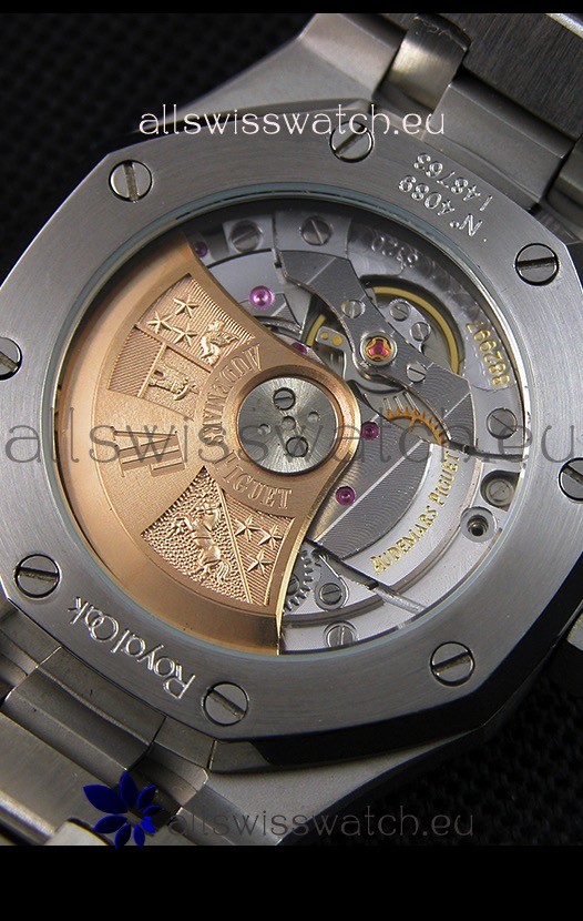 IMG_9081 Audemars Piguet Royal Oak Frosted Self-Winding White Gold White Dial 1:1 Mirror Replica 8