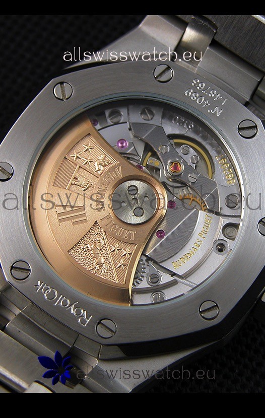 IMG_9081 Audemars Piguet Royal Oak Frosted Self-Winding White Gold Grey Dial 1:1 Mirror Replica 8