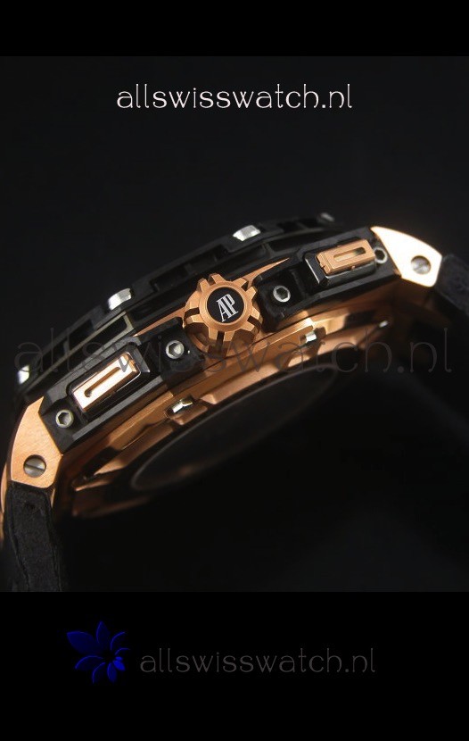 IMG_9081 Audemars Piguet Royal Oak Offshore Grand Prix Rose Gold Ultimate 1:1 3126 Movement Replica 8