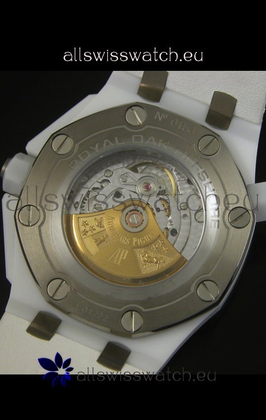IMG_9081 Audemars Piguet Royal Oak Diver White Ceramic - 1:1 Mirror Replica 8
