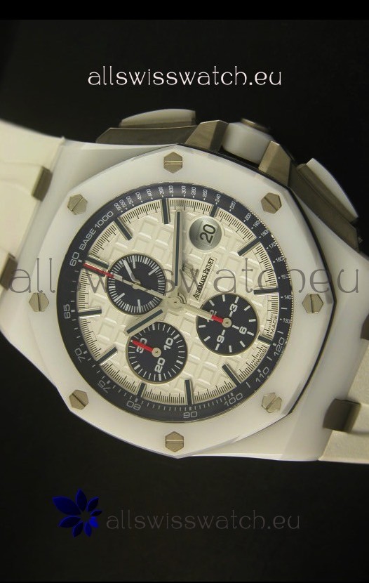 IMG_9081 Audemars Piguet Royal Oak Offshore White Ceramic 1:1 Mirror Ultimate Edition Replica 8