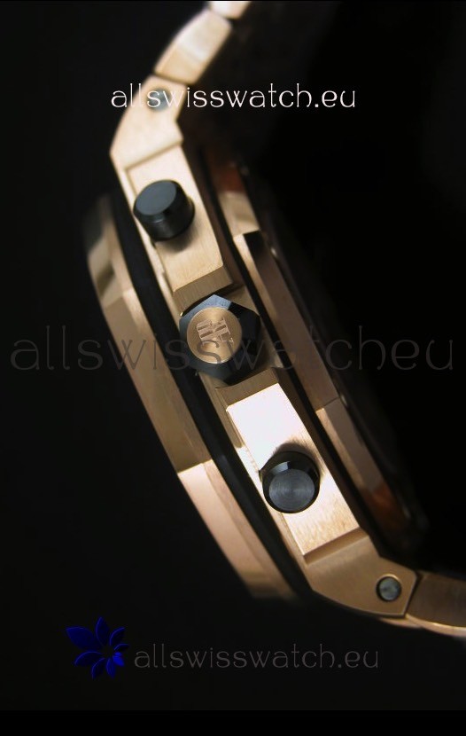 IMG_9081 Audemars Piguet Royal Oak Offshore THEMES Pink Gold Casing Replica 8