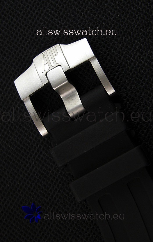IMG_9081 Audemars Piguet Royal Oak 41MM Black Dial Rubber Strap - 1:1 Mirror Ultimate Edition Replica 8