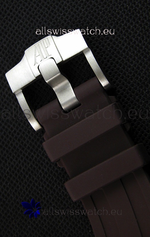 IMG_9081 Audemars Piguet Royal Oak 41MM Silver Dial Rubber Strap - 1:1 Mirror Ultimate Edition Replica 8