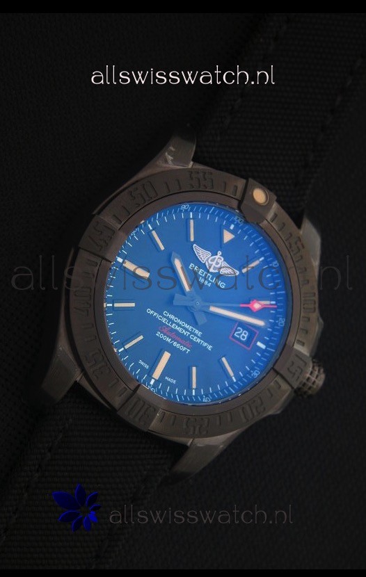 IMG_9081 Breitling Avenger Blackbird 44MM Titanium Case Replica 8