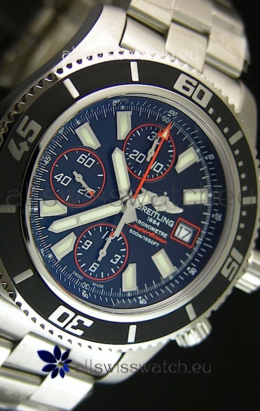 IMG_9081 Breitling SuperOcean Abyss Chronograph - 1:1 Mirror - 44MM Orange Markers Replica 8
