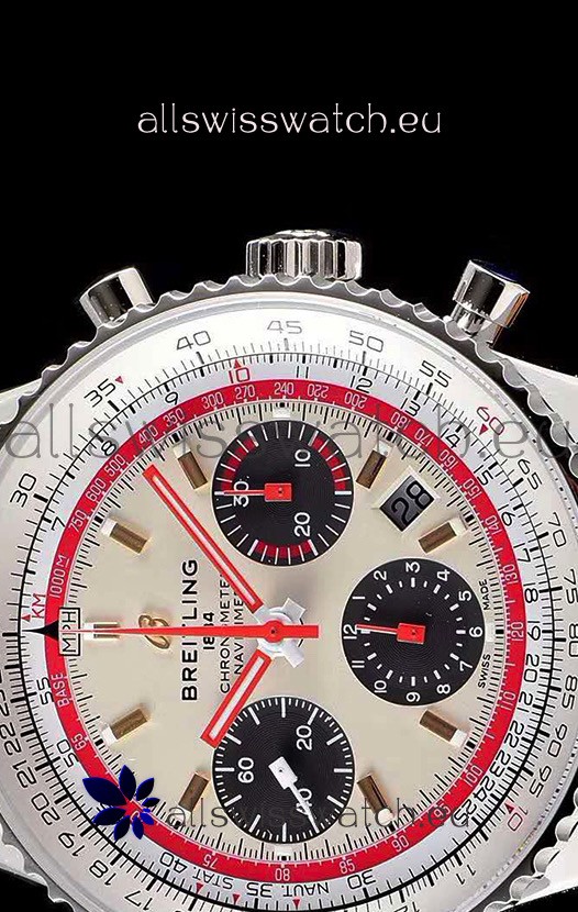 IMG_9081 Breitling Navitimer 1 B01 Chronograph TWA Edition 43MM - 904L 1:1 Mirror Replica 8