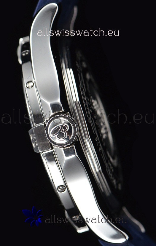 IMG_9081 Breitling Avenger II Steel GMT 1:1 Ultimate Edition - Blue Dial Replica 8