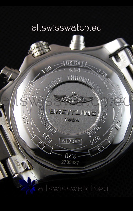 IMG_9081 Breitling Skyland Avenger ChronographDark Grey Dial 1:1 Mirror Replica 8