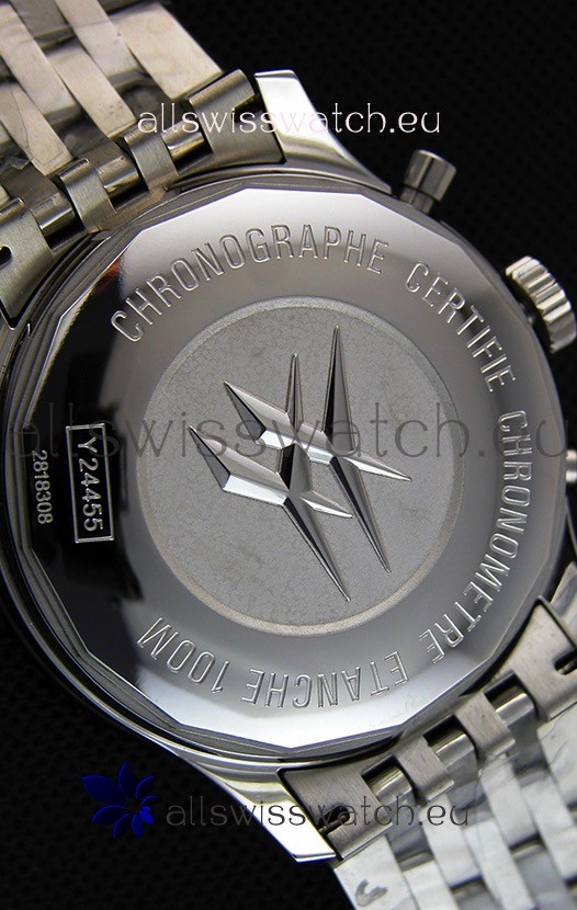 IMG_9081 Breitling Chronoliner Steel-Black Steel Strap in Black Dial Replica 8