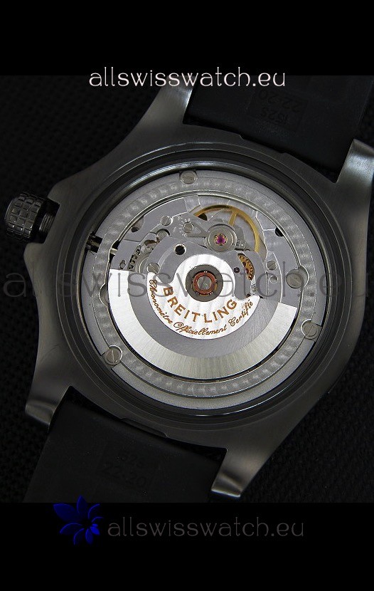 IMG_9081 Breitling Avenger II BlackSteel GMTRubber Strap 1:1 Mirror Replica 8