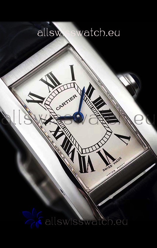 IMG_9081 Cartier Tank Americaine Ladies Quartz 1:1 Mirror Replica 8