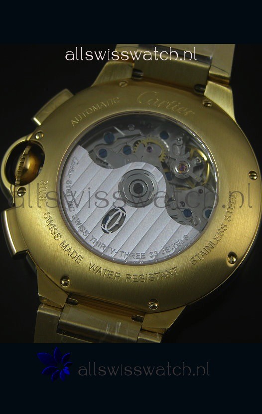 IMG_9081 Ballon De Cartier Chronograph in Yellow Gold Case - 1:1 Mirror Replica 8