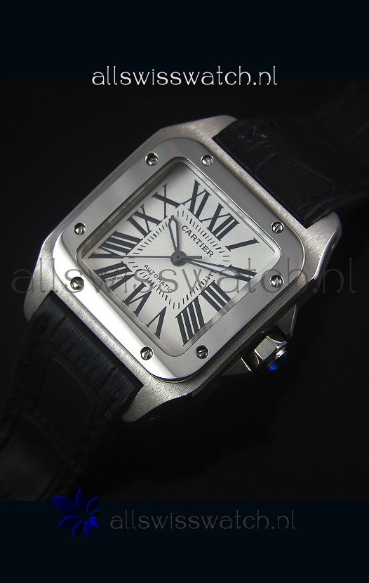 IMG_9081 Cartier Santos 100 42MM Casing with Movement Replica 8