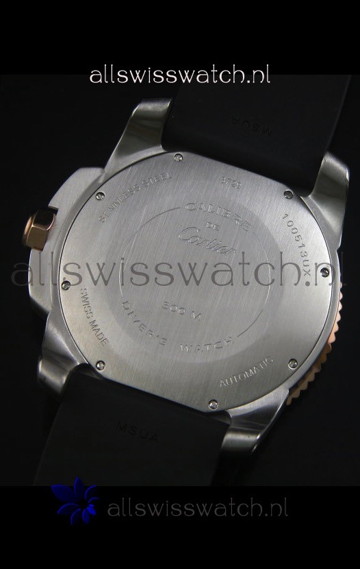 IMG_9081 Calibre De Cartier 42MM White Dial Two Tone Case - 1:1 Mirror Replica 8