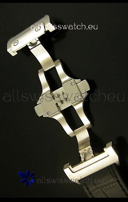 IMG_9081 Cartier Santos 100 1:1 Mirror Steel Diamonds Mens Size 42MM Replica 8