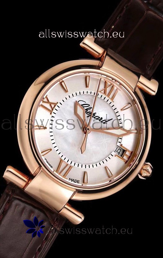 IMG_9081 Chopard Imperiale White Dial Automatic in Rose Gold Case 904L Steel Replica 8