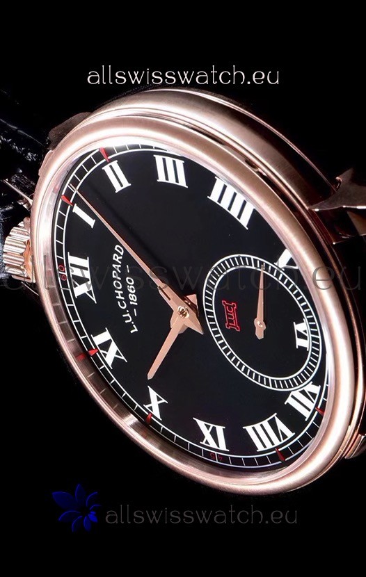 IMG_9081 Chopard Louis-Ulysse The Tribute Rose Gold Black Dial Replica 8