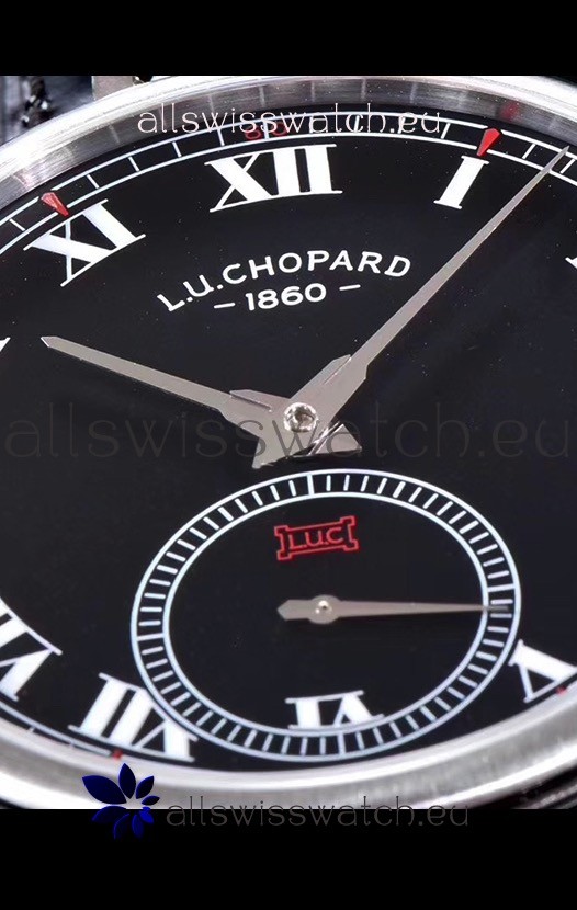 IMG_9081 Chopard Louis-Ulysse The Tribute Stainless Steel Black Dial Replica 8