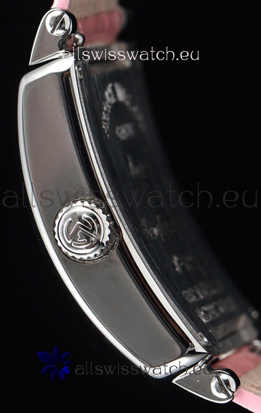 IMG_9081 Franck Muller Master Square Ladies Pink Strap 1:1 Mirror Replica 8
