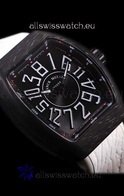 IMG_9081 Franck Muller Vanguard Carbon Casing Black Indexes Replica 8