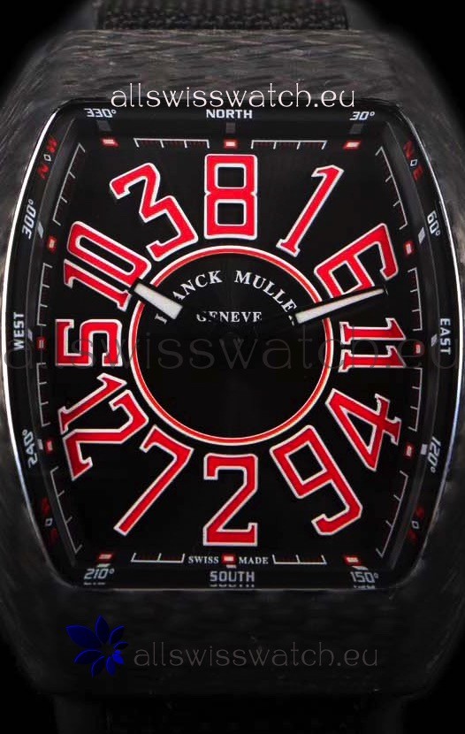 IMG_9081 Franck Muller Vanguard Carbon Casing Red Indexes Replica 8