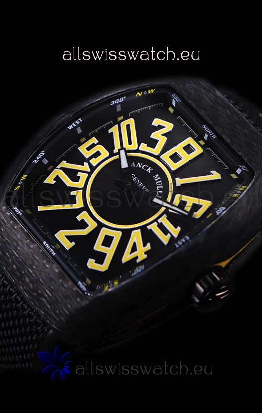 IMG_9081 Franck Muller Vanguard Carbon Casing Black Indexes Replica 8