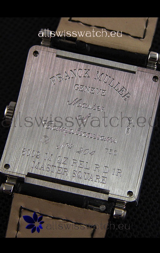 IMG_9081 Franck Muller Master of Sqaure Ladies Quartz in Steel Case Replica 8