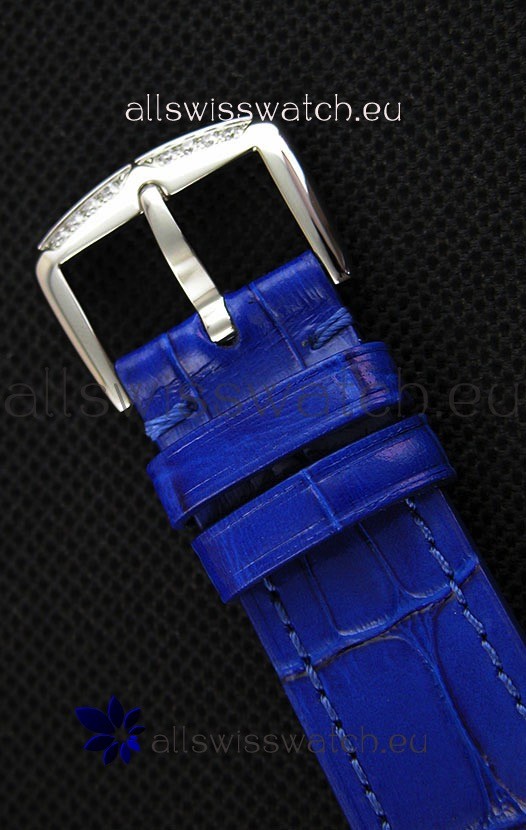 IMG_9081 Franck Muller Long Island Color Dreams Ladies- Blue Strap Replica 8