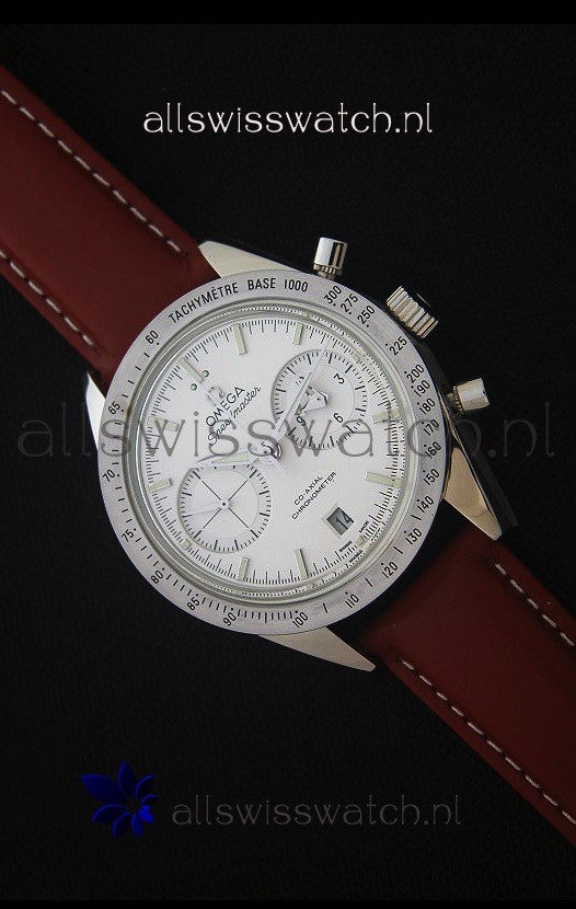 IMG_9081 Omega Speedmaster 57 Co-Axial Chronograph in Leather Strap Replica 8