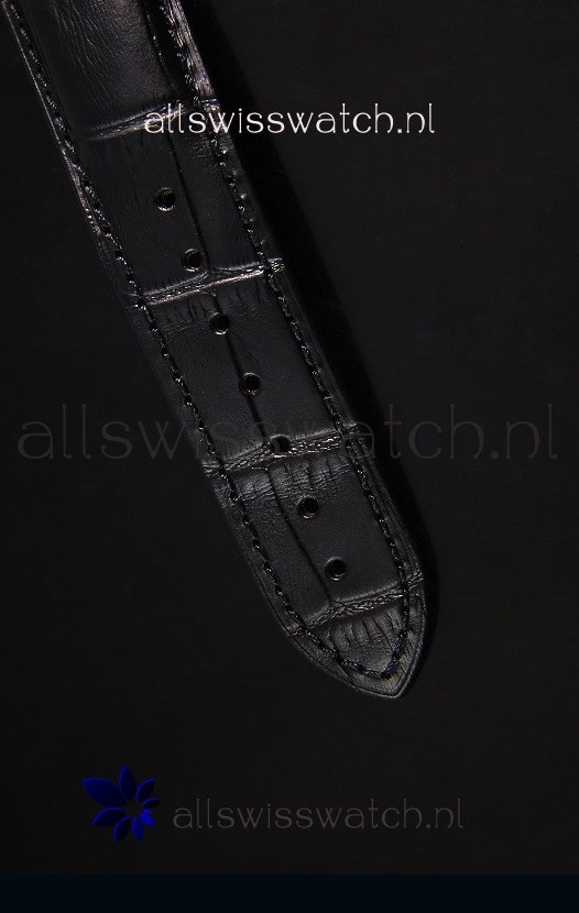 IMG_9081 Omega Speedmaster Tintin Moonwith Leather Strap Replica 8